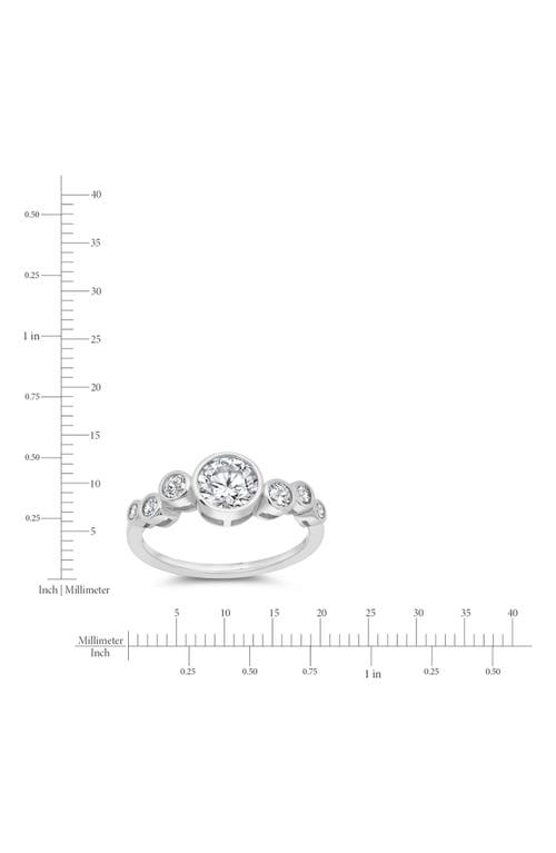 Crislu Stardust Cubic Zirconia Ring In Silver