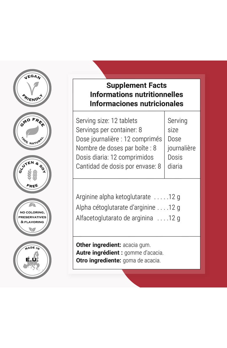 SuperSmart Arginine Alpha Ketoglutarate, Alternate, color, NO COLOR