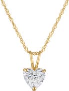 FZN 14K Gold Lab Grown Diamond Pendant Necklace