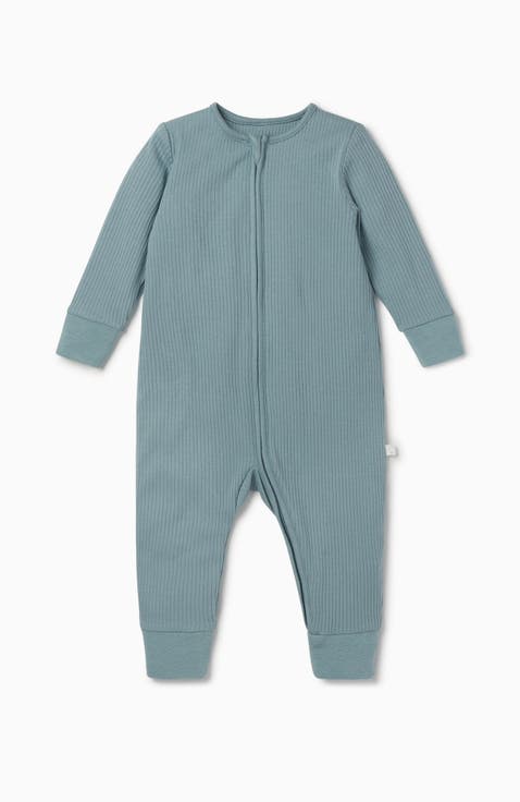 Ribbed Two Way Zip-Up Sleepsuit (Baby)