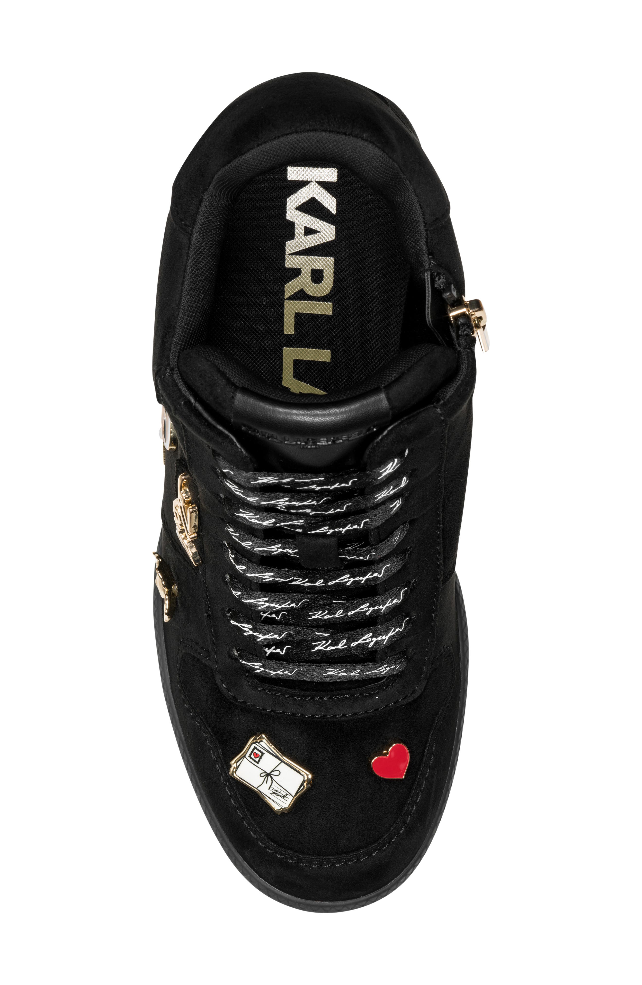 Spirea Wedge Sneaker, Alternate, color, BLACK