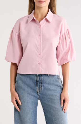 Forgotten Grace Puff Sleeve Button-Up Shirt
