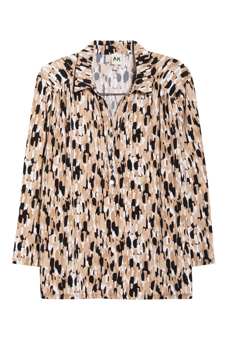 Abstract Print Jersey Top, Alternate, color, ANNE BLACK/ LATTE MULTI
