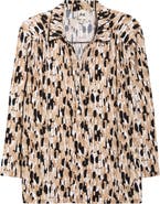 AK ANNE KLEIN Abstract Print Jersey Top