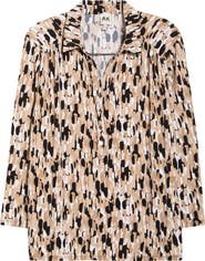 AK ANNE KLEIN Abstract Print Jersey Top