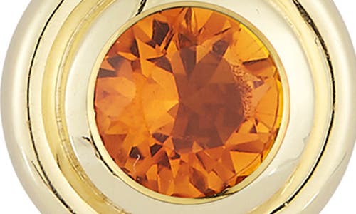 Ember Fine Jewelry 14k Gold Citrine Pendant Necklace In Brown