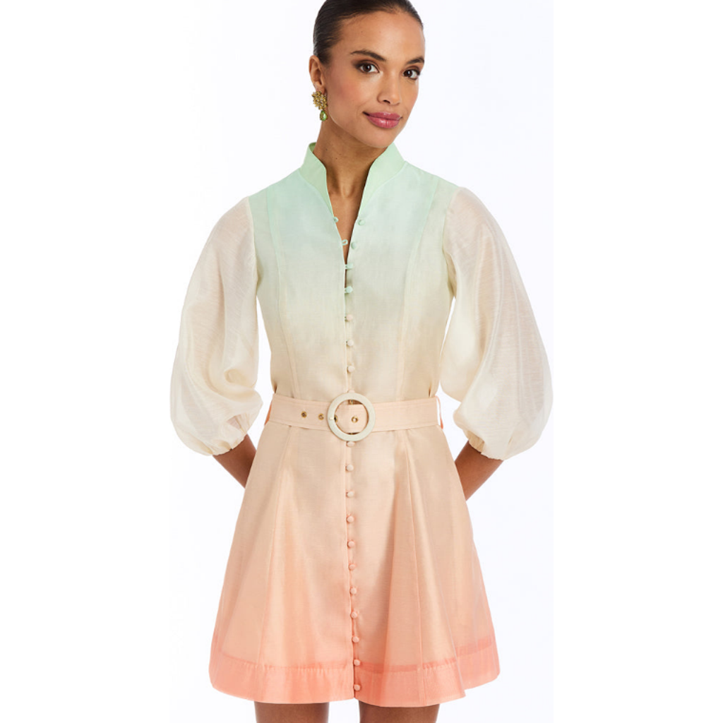 Mestiza New York Valencia Mini Dress In Coastal Ombre In Multi