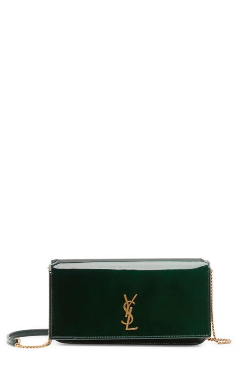 Cassandre Patent Leather Phone Crossbody Bag