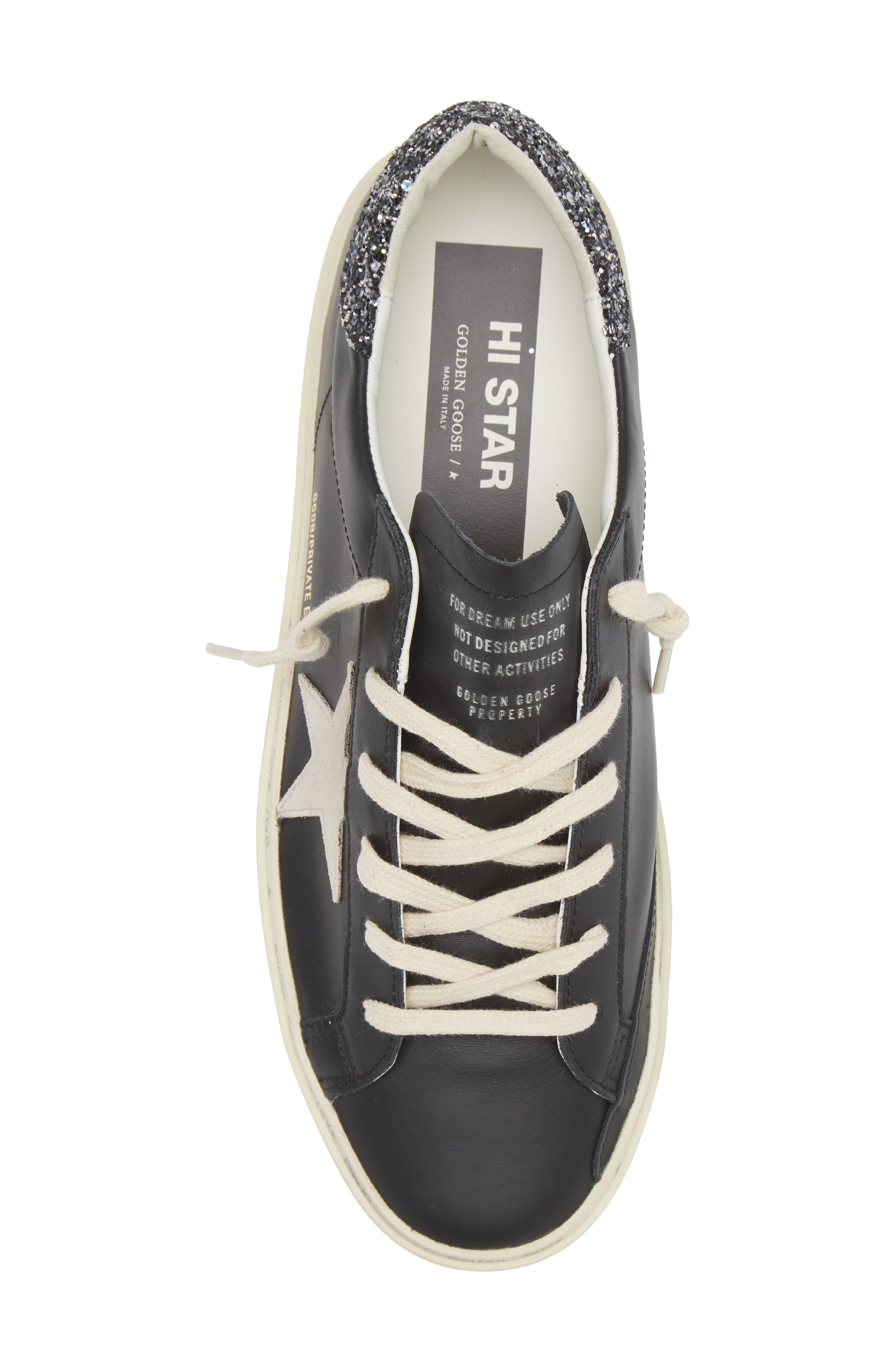 Golden Goose Hi Star Low Top Sneaker, Alternate, color, Black