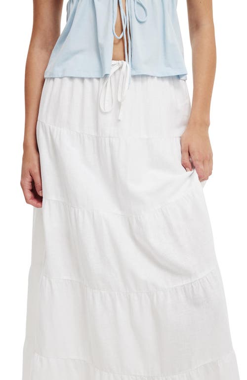 Cotton On Haven Multi Tiered Maxi Skirt In White
