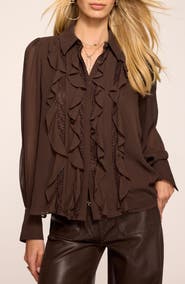 Ramy Brook Claire Ruffle Shirt