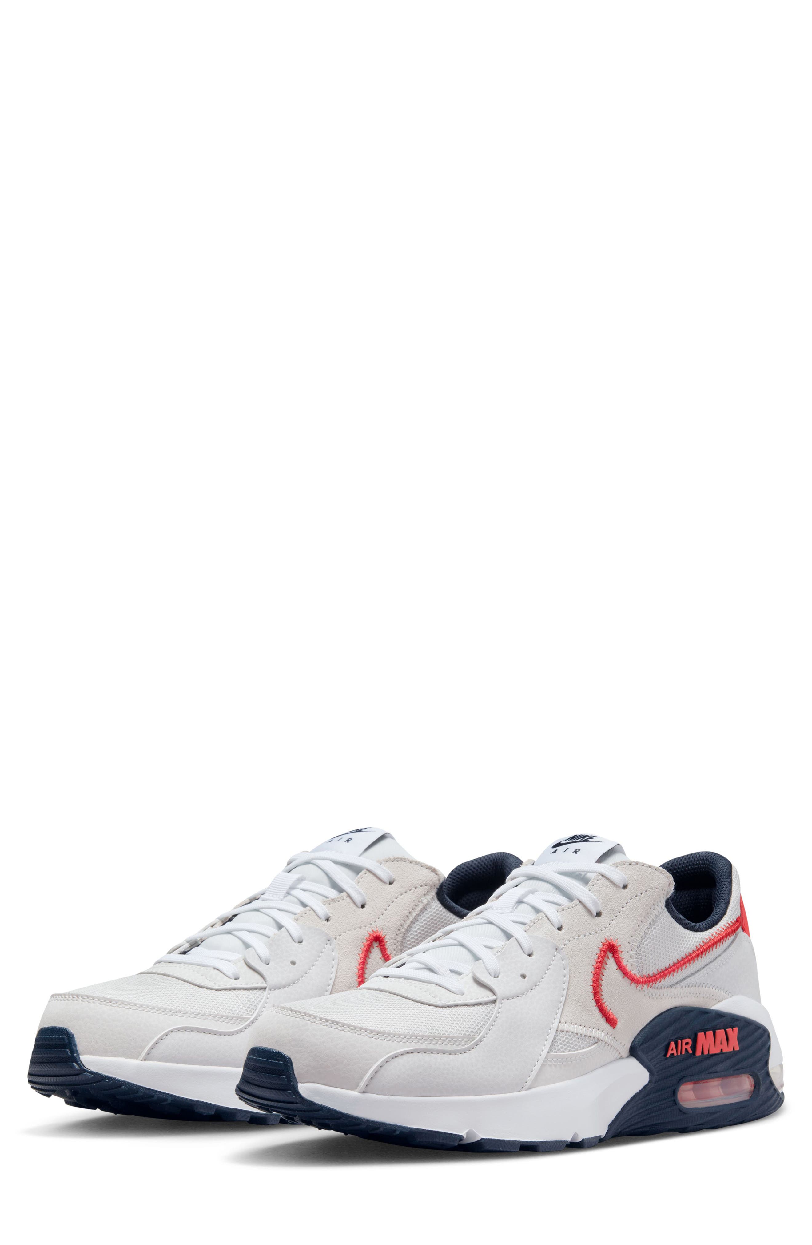 Nike Air Max Excee Sneaker, Main, color, Photon Dust/ Red/ Obsidian