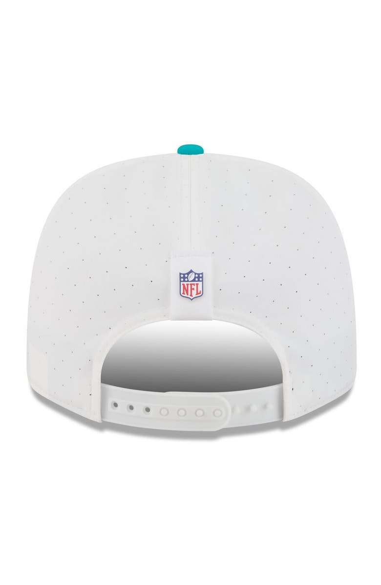 New Era Men's New Era  White/Aqua Miami Dolphins 2025 NFL Training Camp 9SEVENTY Adjustable Hat, Alternate, color, White