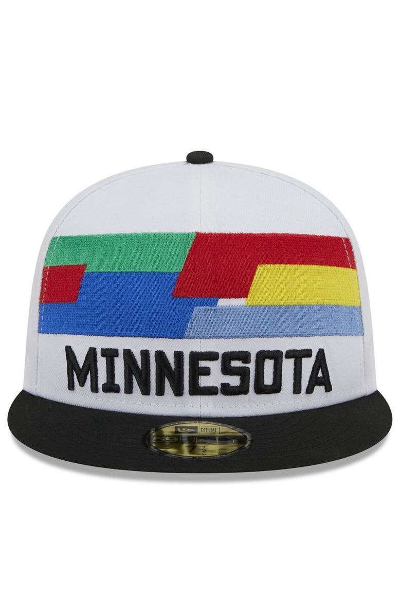New Era Men's New Era White Minnesota Timberwolves 2022/23 City Edition Official 59FIFTY Fitted Hat, Alternate, color,