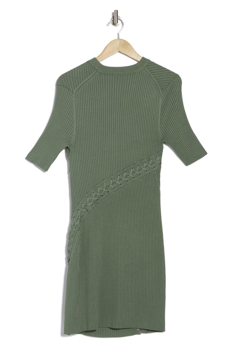 Gilly Lace-Up Minidress, Alternate, color, PARK SLOPE MULTI