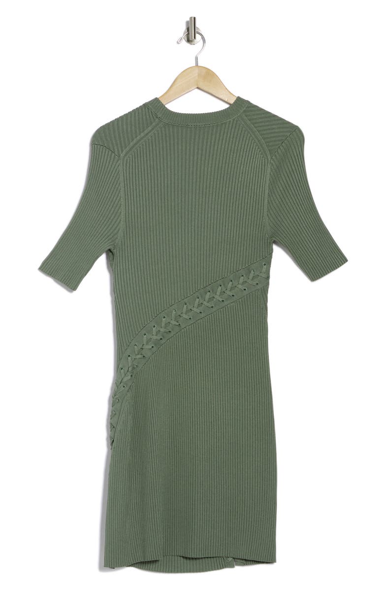 Simkhai Gilly Lace-Up Minidress, Alternate, color,