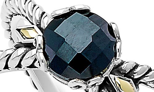 Samuel B. 18k & Silver 1.35 Ct. Tw. Black Spinel X Ring In Black