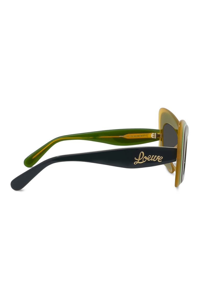 x Paula's Ibiza 50mm Butterfly Sunglasses, Alternate, color, GRYO/SMK