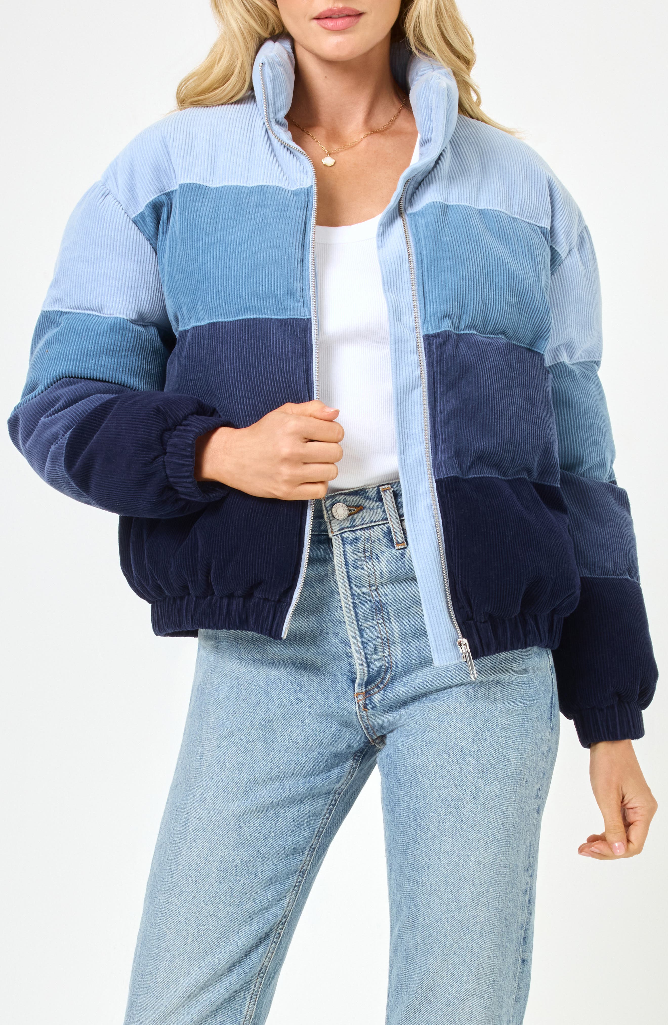 Horizon Cropped Bomber Jacket