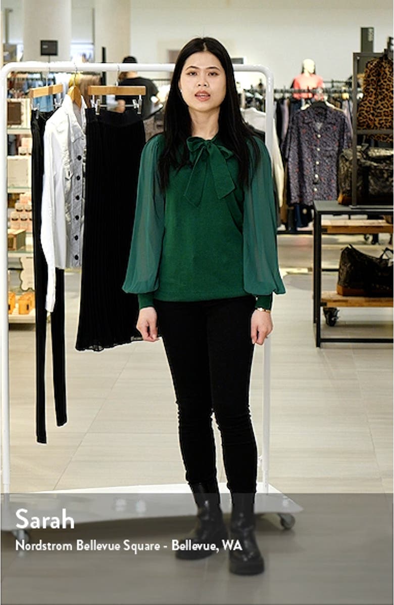 Sweet Tie Mixed Media Sweater, sales video thumbnail