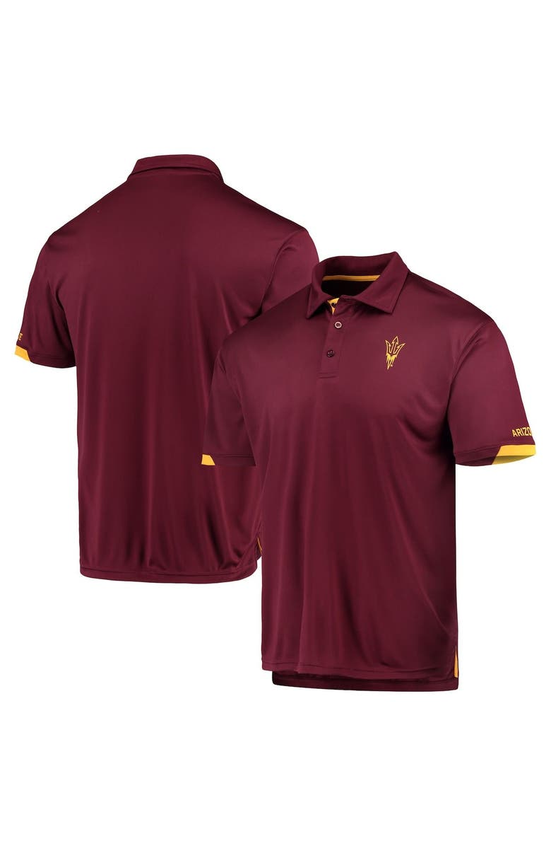 COLOSSEUM Men's Colosseum Maroon Arizona State Sun Devils Santry Lightweight Polo, Main, color,