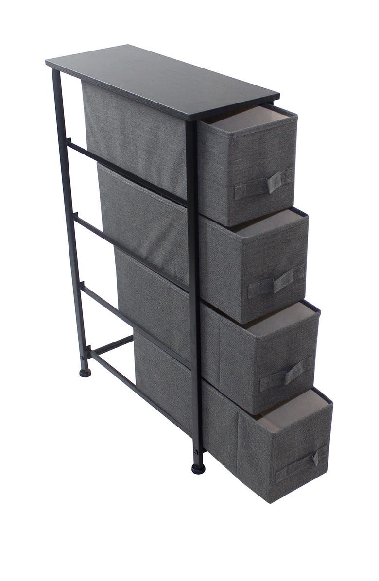 SORBUS Narrow 4-Drawer Chest Dresser, Alternate, color, 