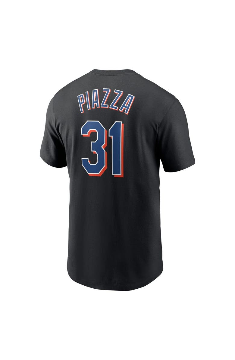Nike Men's Nike Mike Piazza Black New York Mets Fuse Name & Number T-Shirt, Alternate, color, 