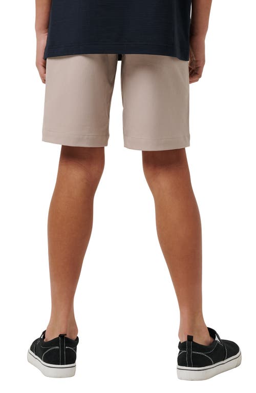 Travismathew Kids' Wanderlust Flat Front Stretch Shorts In Neutral