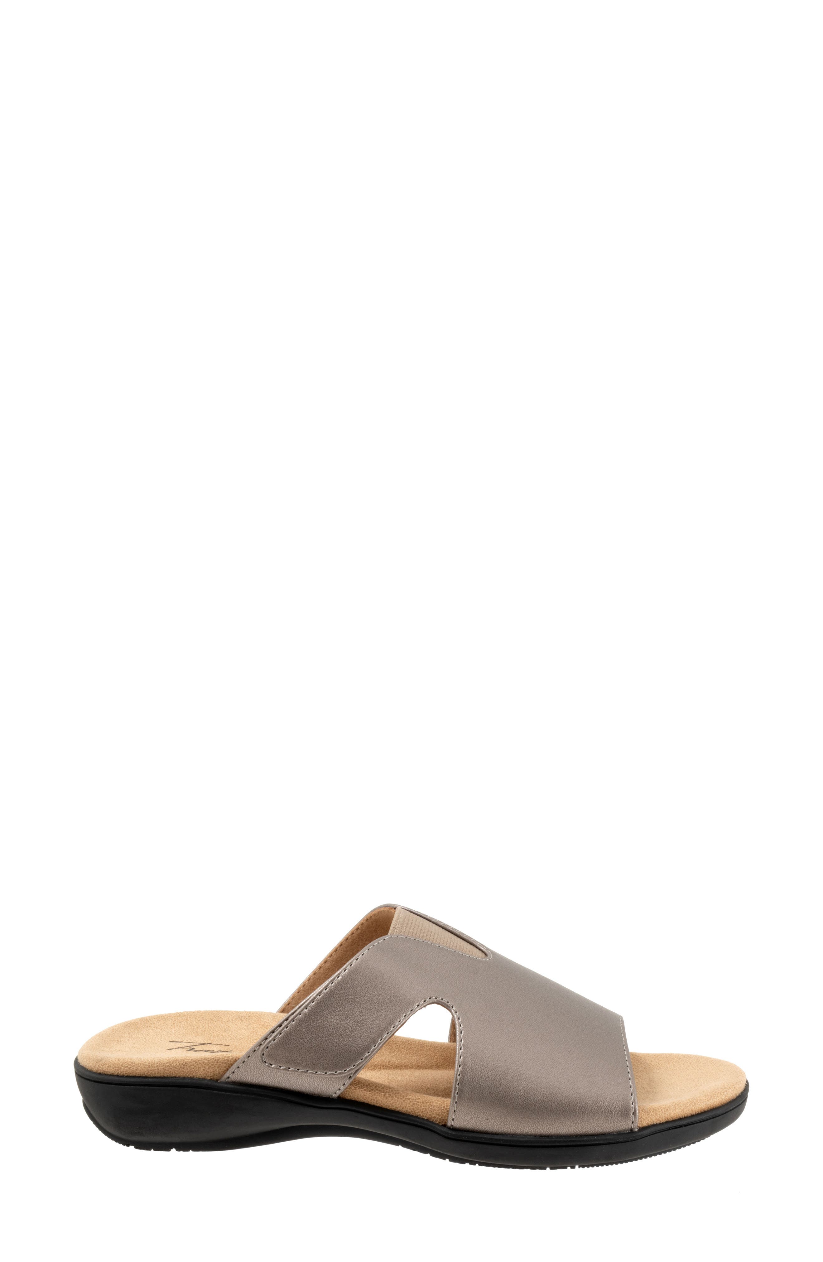 Roxine Slide Sandal, Alternate, color, PEWTER
