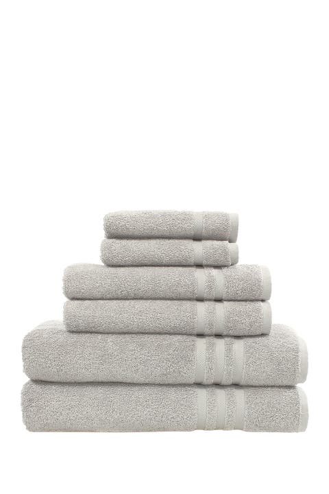 Denzi 6-Piece Towel Set - Grey