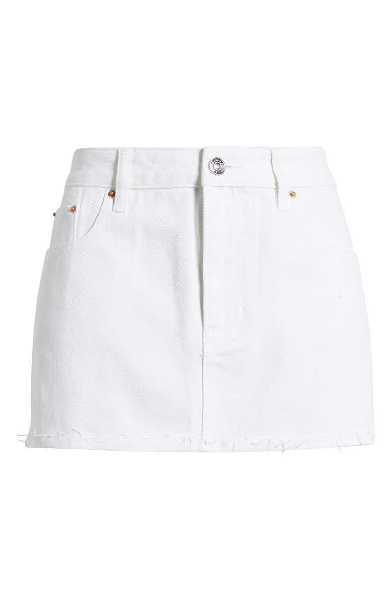 PacSun Lorna Raw Hem Denim Miniskirt, Alternate, color,