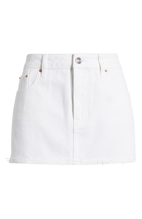 Pacsun Lorna Raw Hem Denim Miniskirt