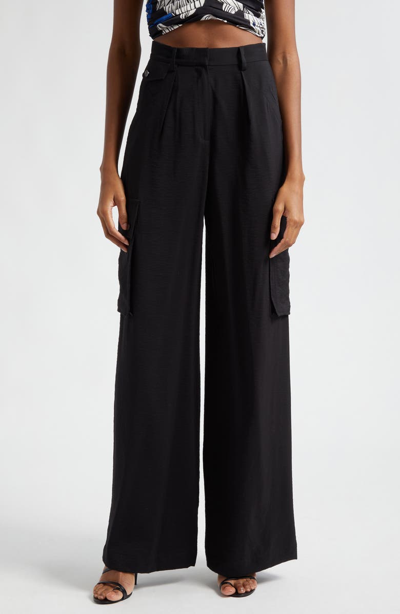 Ramy Brook Emil High Waist Wide Leg Pants, Main, color, 