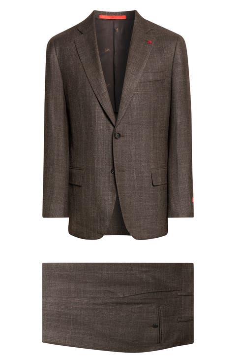 Pinstripe Wool & Silk Suit