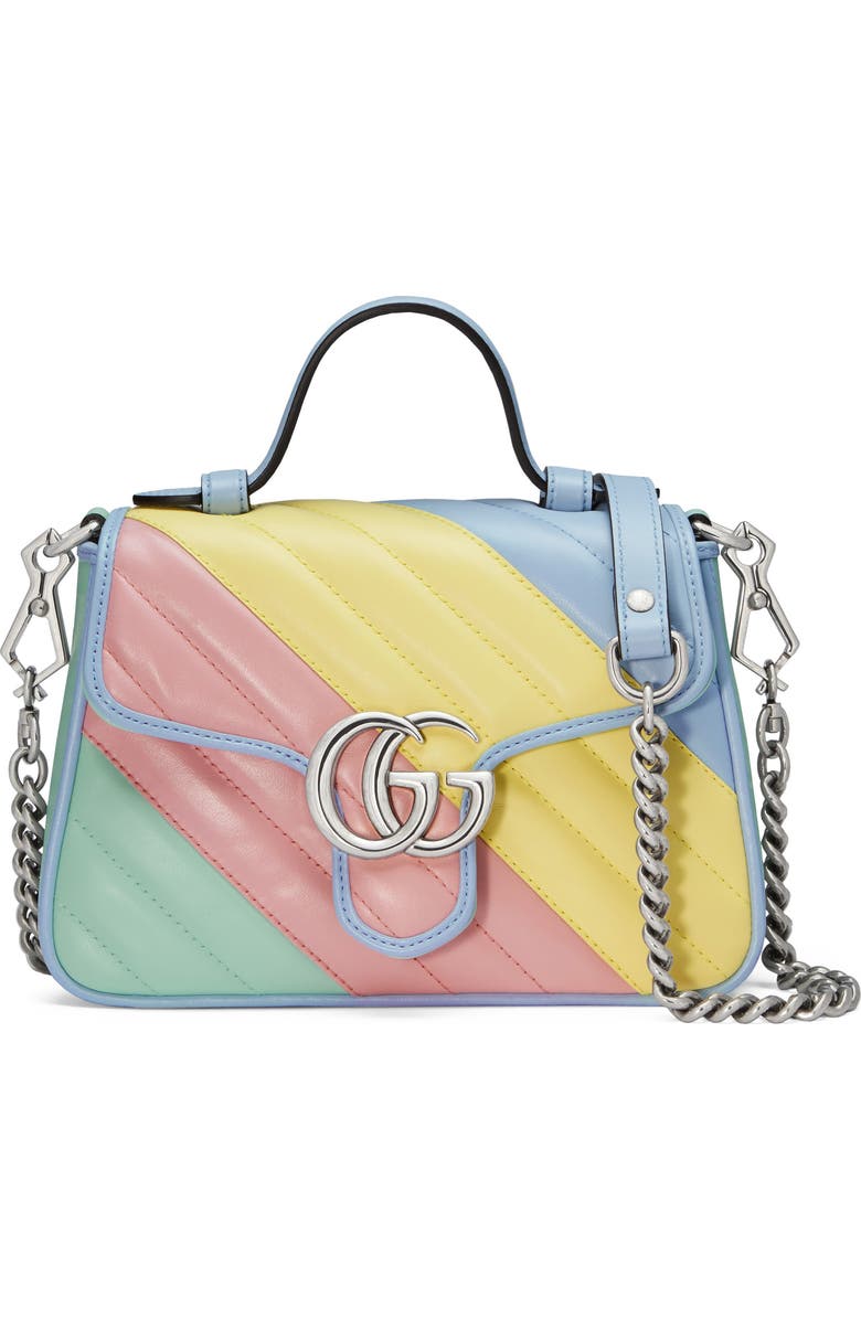 Gucci Small GG 2.0 Matelassé Leather Top Handle Bag, Main, color,