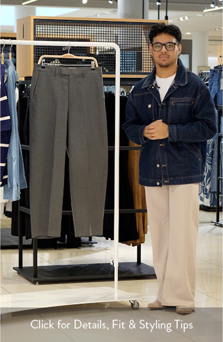 Pinstripe Straight Leg Pants, sales video thumbnail