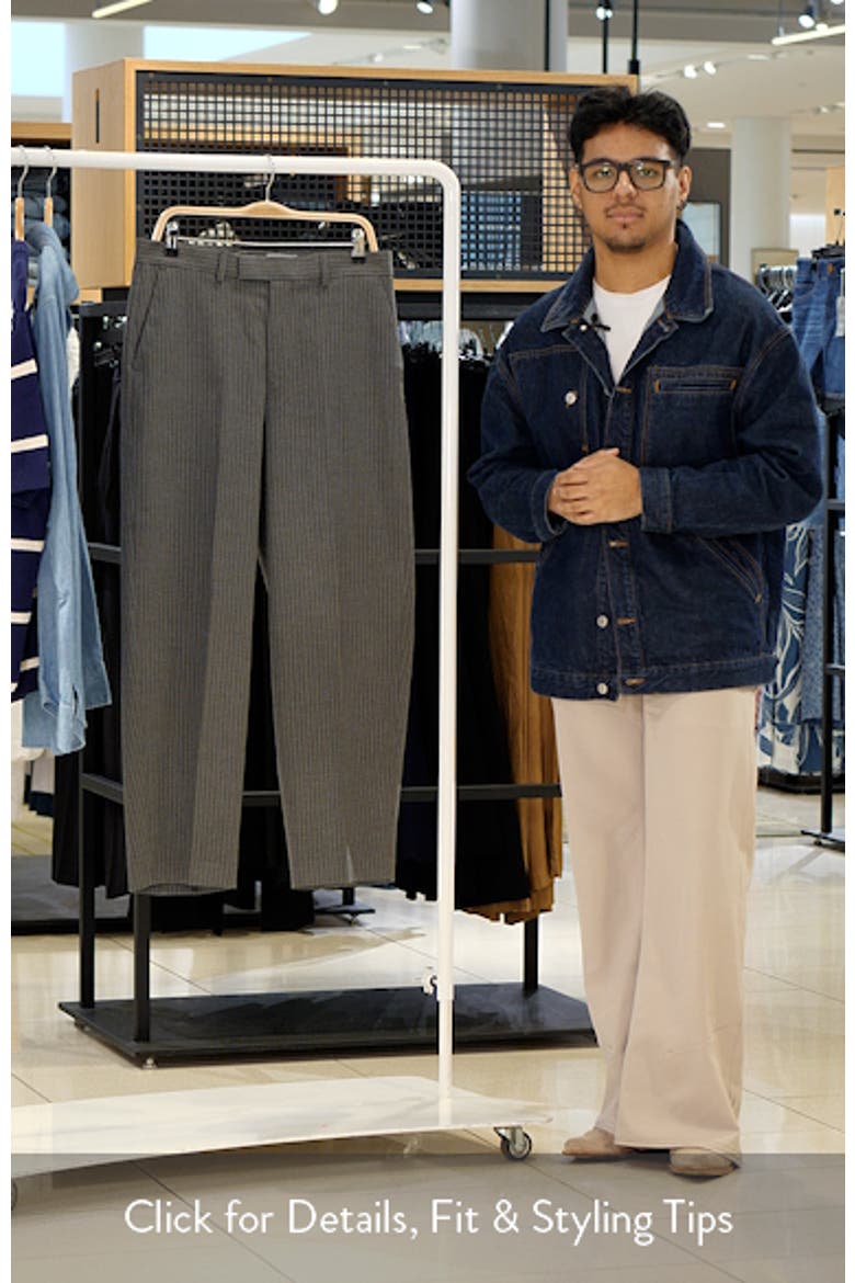 Pinstripe Straight Leg Pants video