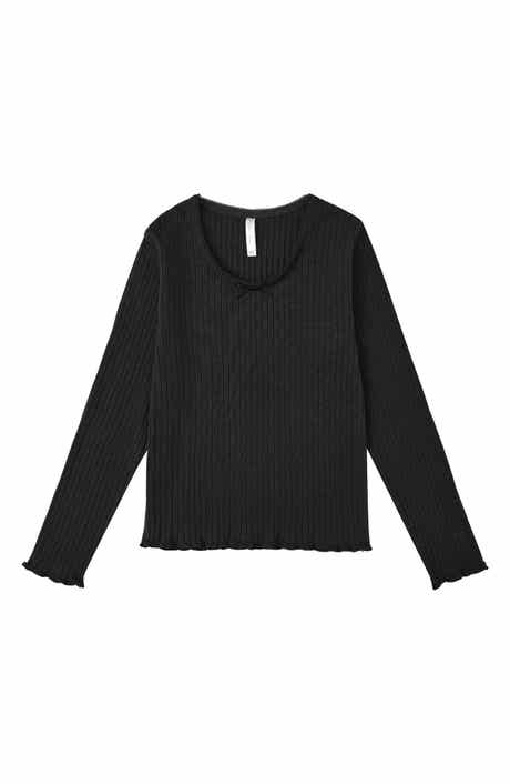 Kids' Ribbed Long Sleeve T-Shirt