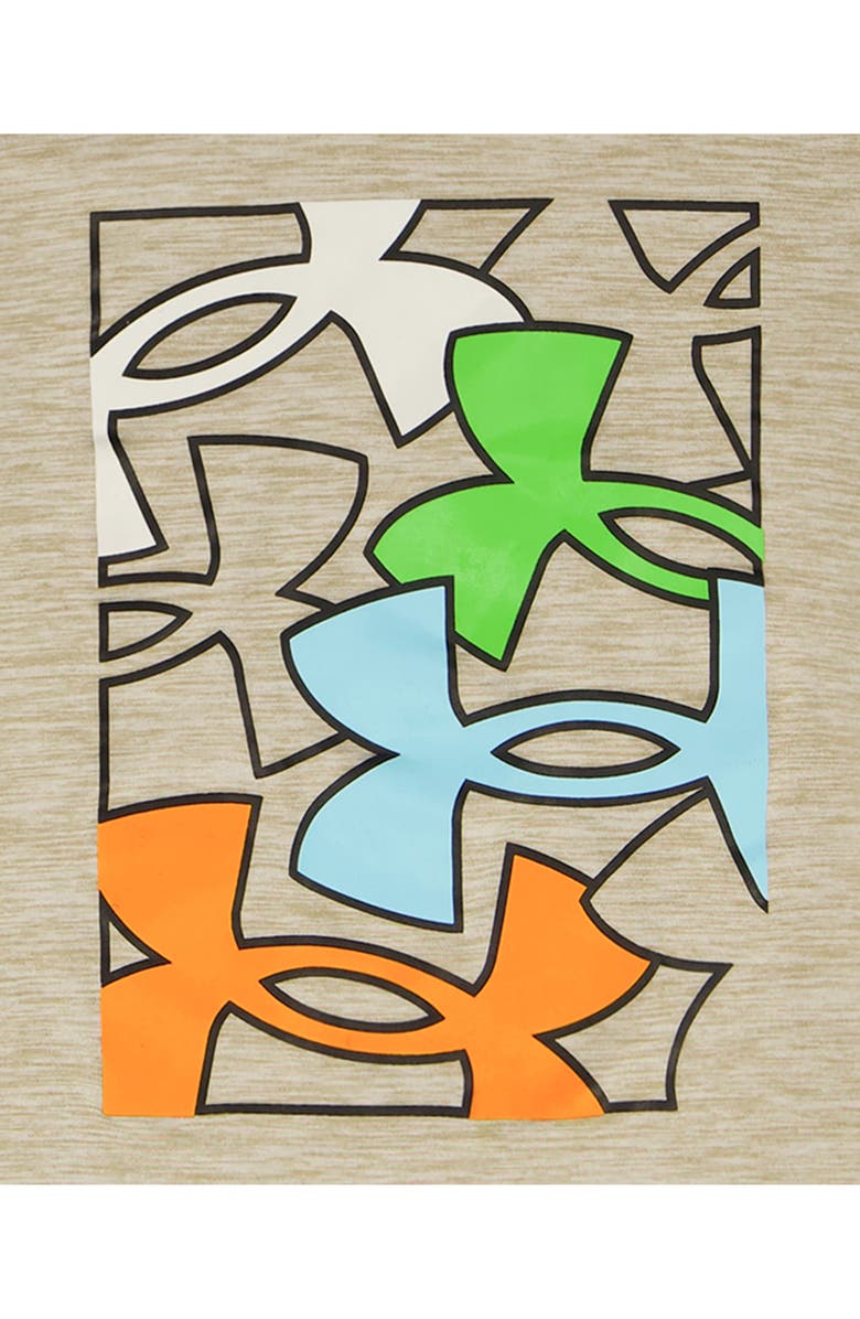 Under Armour Tech Logo Short Sleeve T-Shirt & Shorts Set, Alternate, color, City Khaki