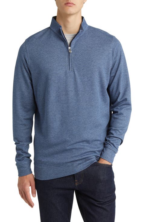 Stripe Crown Comfort Quarter Zip Pullover