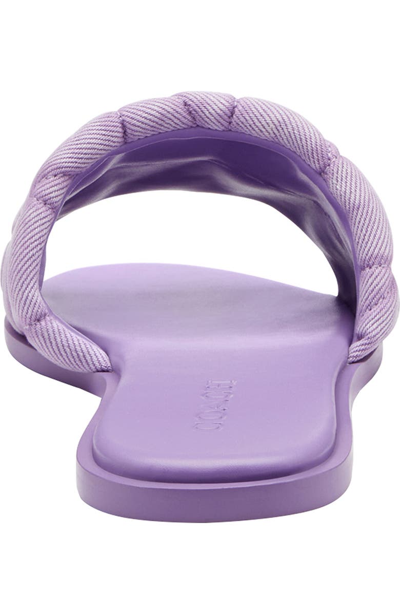 COACH Quilted Flat Slide Sandal, Alternate, color, Iris