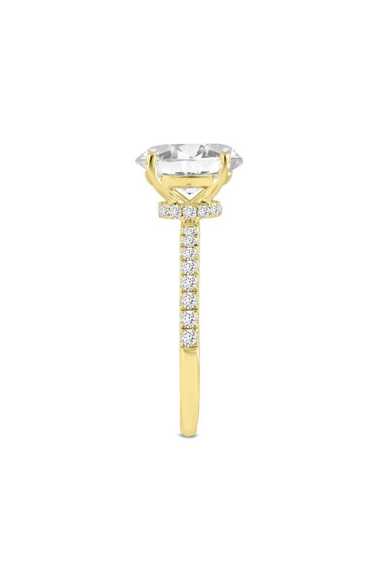 LuvMyJewelry Adriana 14K Yellow Gold Oval Lab Grown Diamond Hidden Halo Engagement Ring - 2.35 Ct, Alternate, color, 14K Yellow Gold