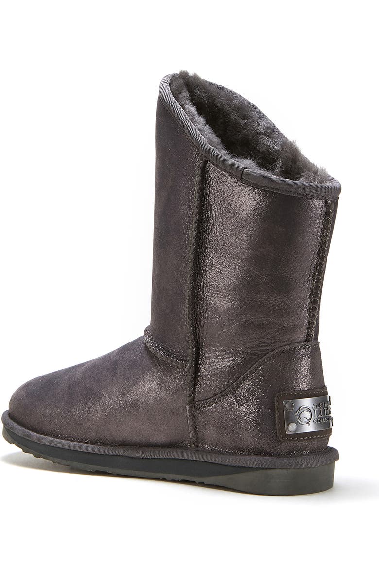 Australia Luxe Collective Cosy Genuine Shearling Short Boot, Alternate, color, Antique Silver