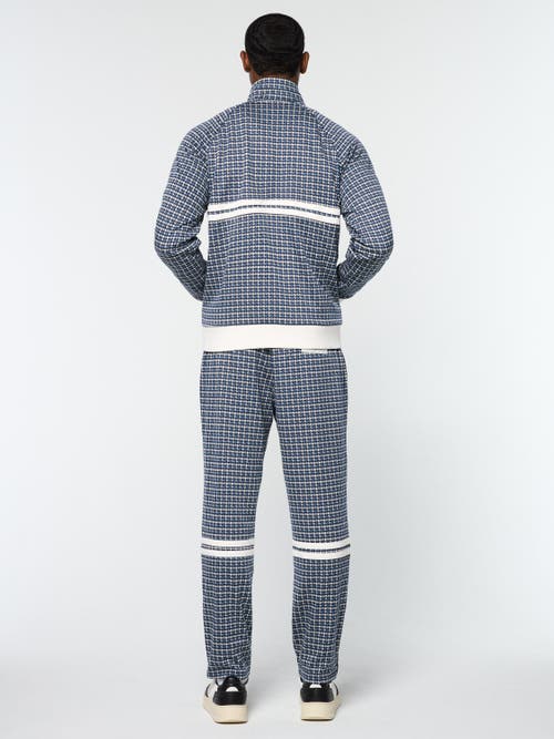 Sergio Tacchini Dallas Houndstooth Track Jacket In Blue