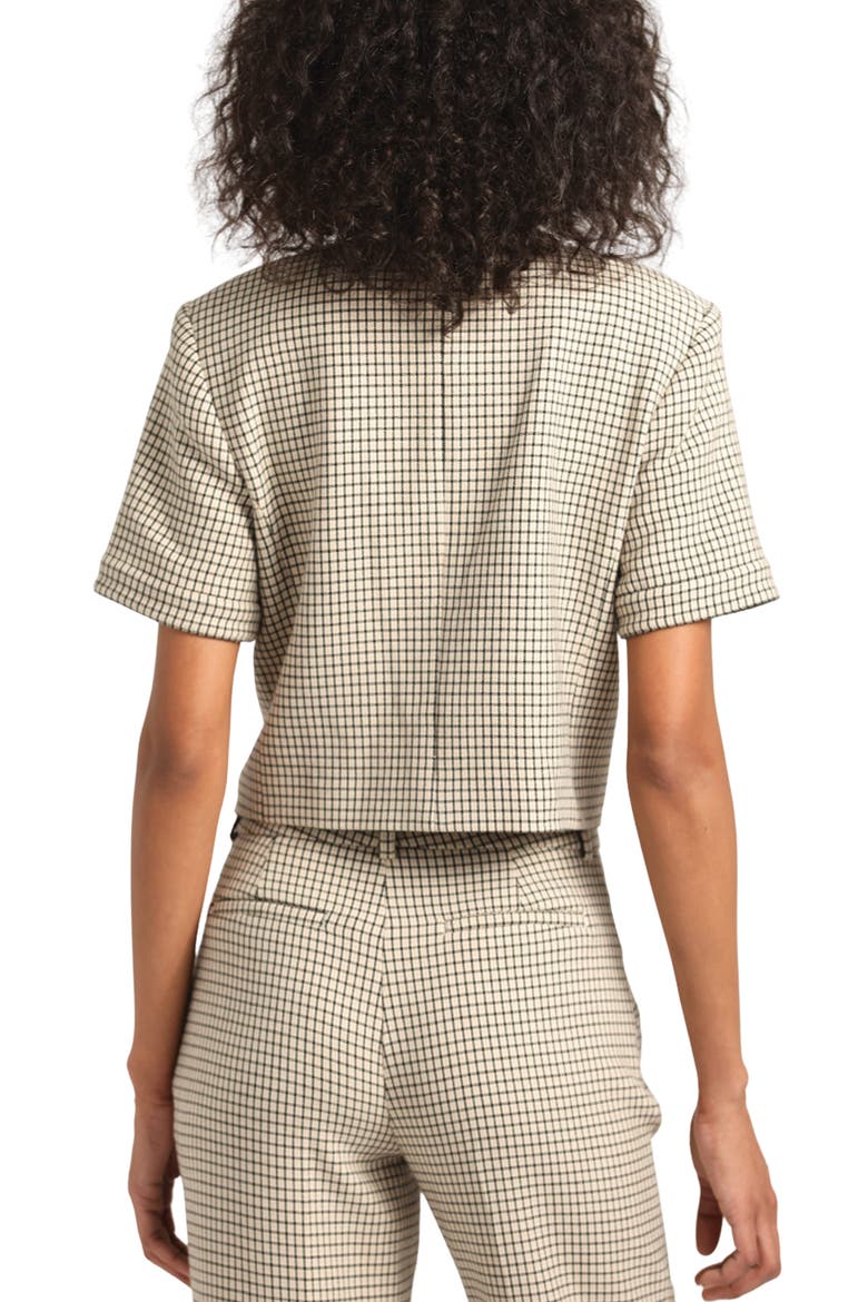 Grace Short Sleeve Jacket, Alternate, color, BISCUIT MULTI