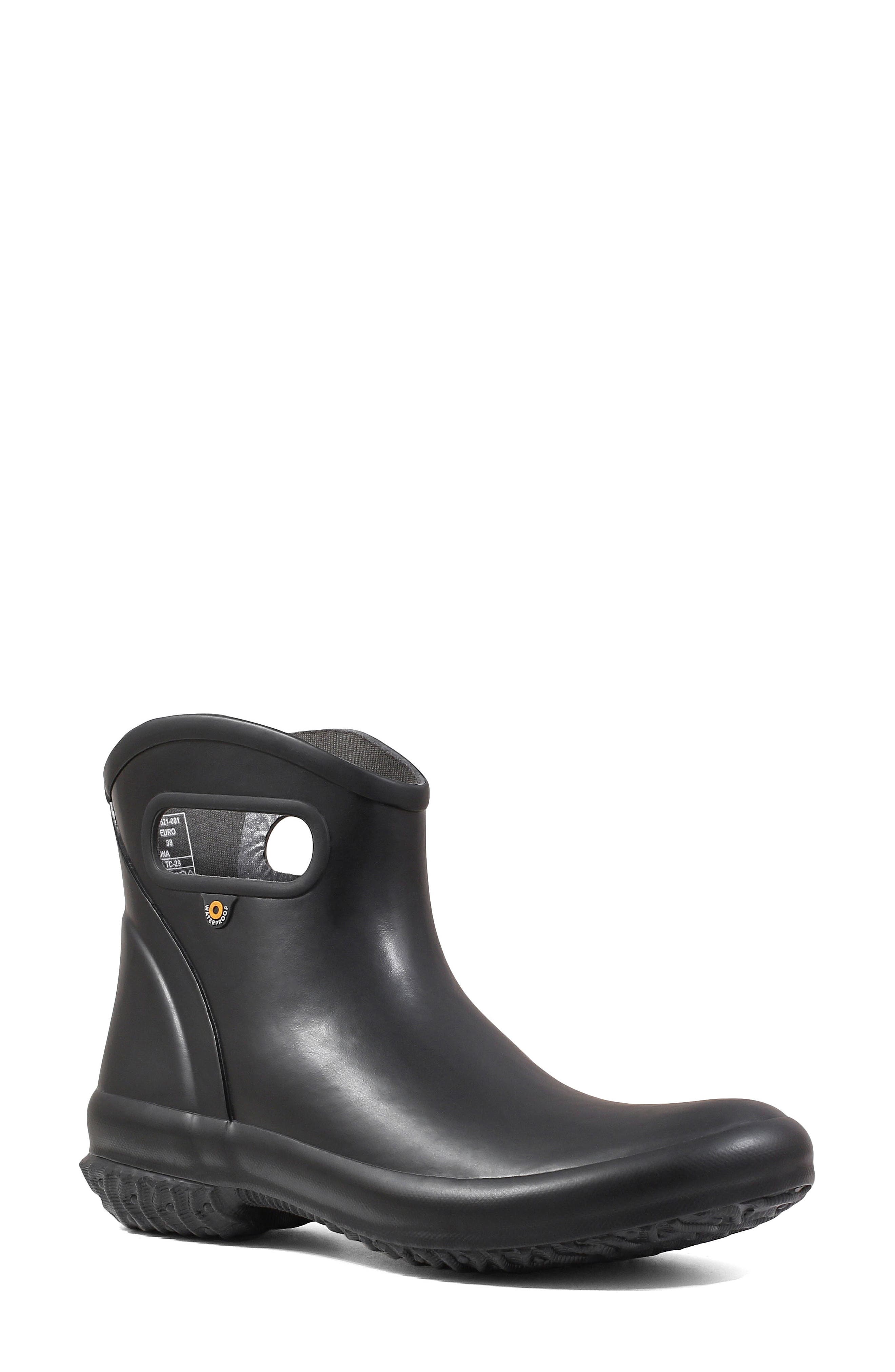 Bogs Patch Waterproof Rain Boot, Main, color, Black