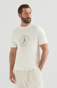 Brunello Cucinelli Cotton jersey crew neck T-shirt with print
