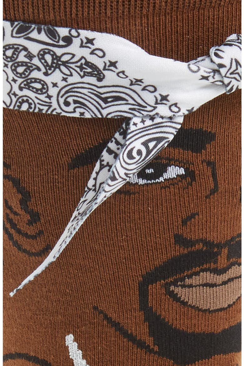 Tupac V2 Socks, Alternate, color, BROWN
