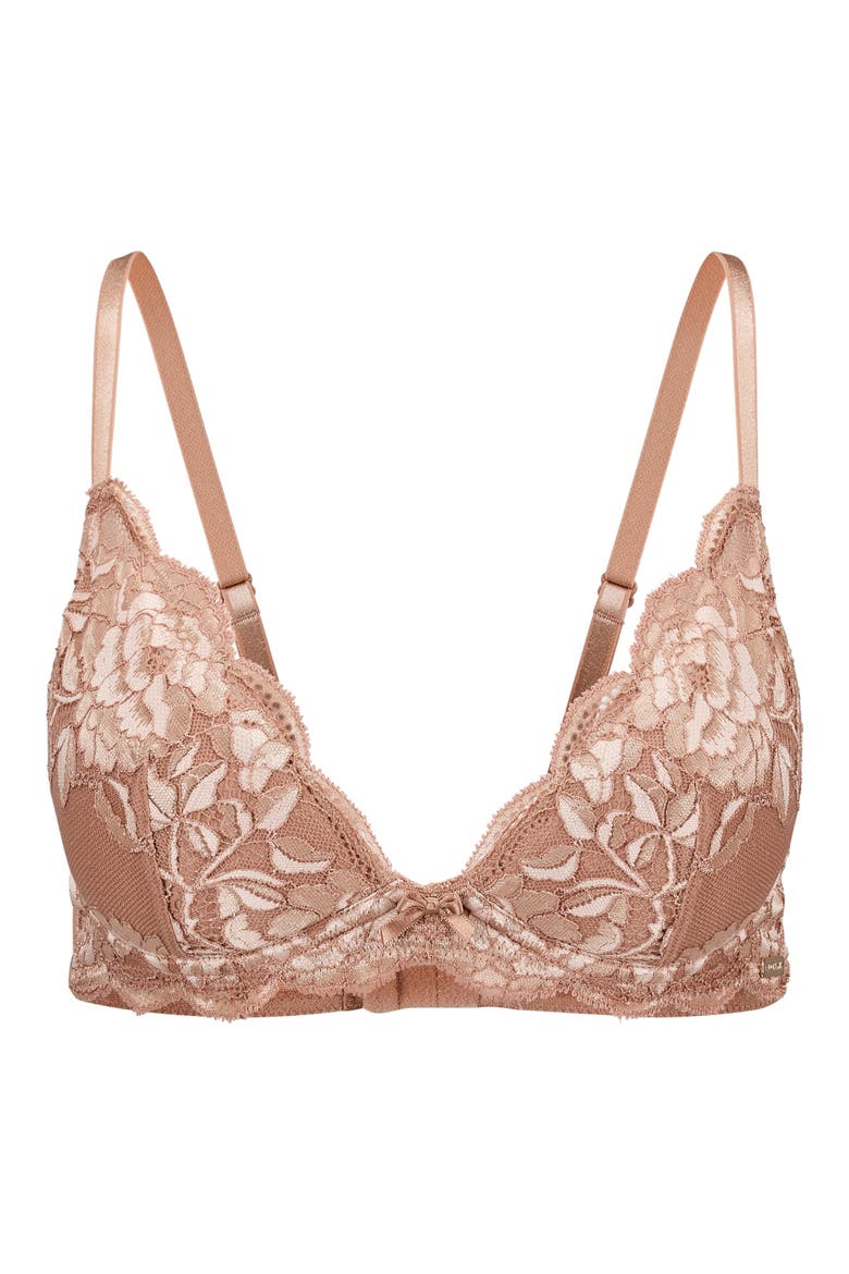 Lilibet Contour Plunge Bra, Alternate, color, Medium beige