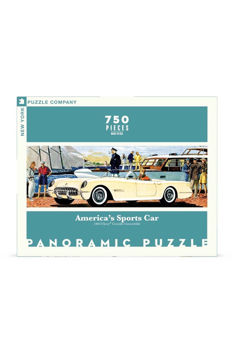 NEW YORK PUZZLE COMPANY America's Sports Car 750 Piece Puzzle, Main, color, NO COLOR